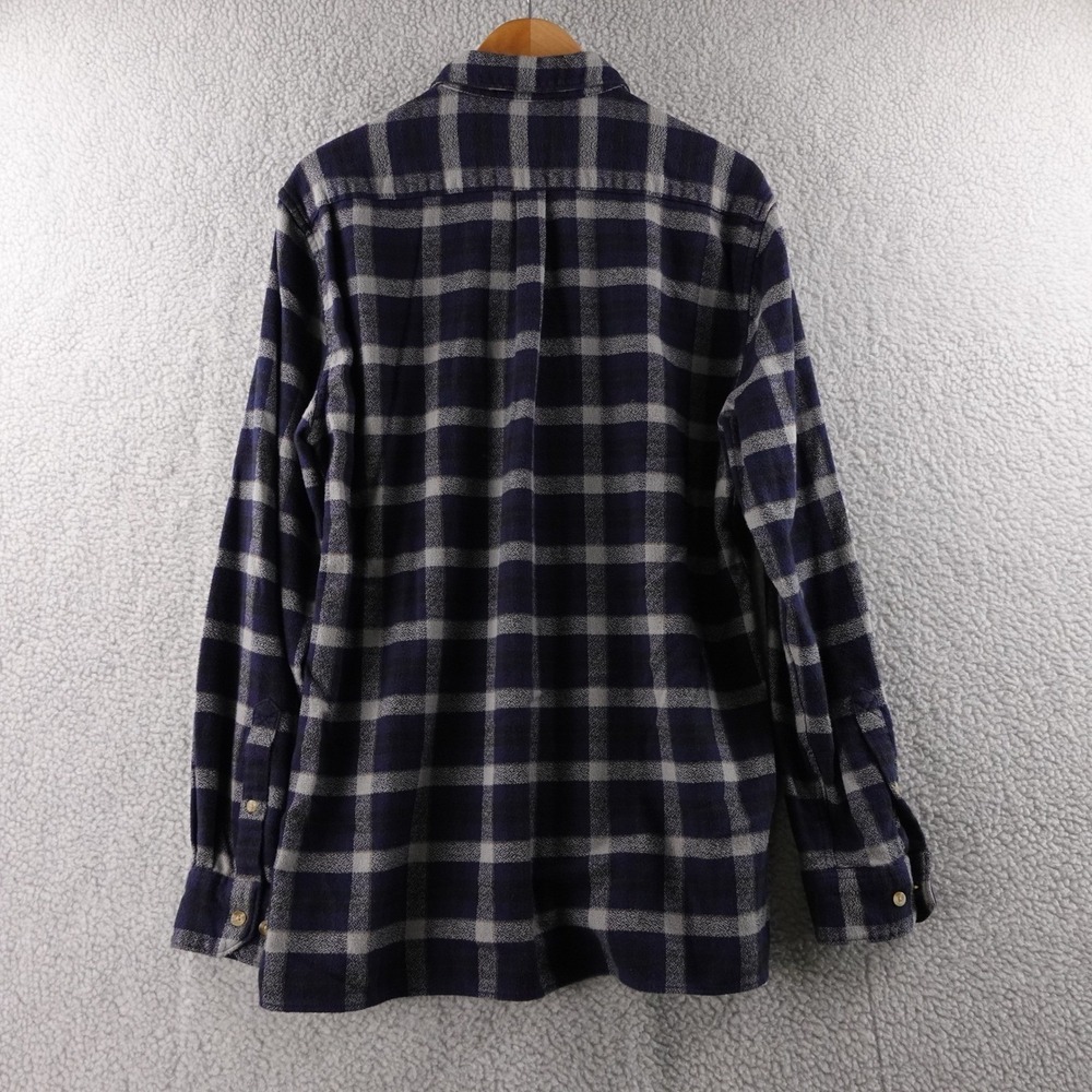 Barbour Tailored Fit Plaid Flannel Long Sleeve Button Up Shirt Mens L Outdoor - Picture 3 of 9